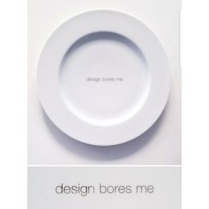 YVES DESHOULIERES FRANCE "DESIGN BORES ME" FINE CHINA LIMOGES PORCELAIN PLATE